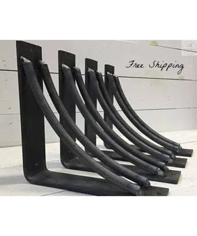 The Niagara Bracket Support Shelf Support 6" Depth x 6" Wall Mount Length Finish Black Powder Coat | Industrial Farm Co