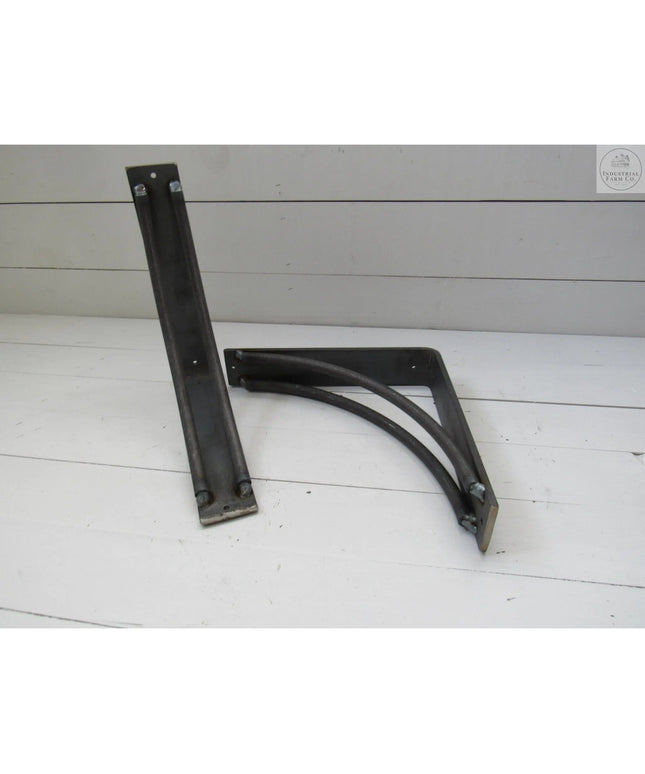 The Niagara Bracket Support Shelf Support 6" Depth x 6" Wall Mount Length Finish Gold Powder Coat | Industrial Farm Co