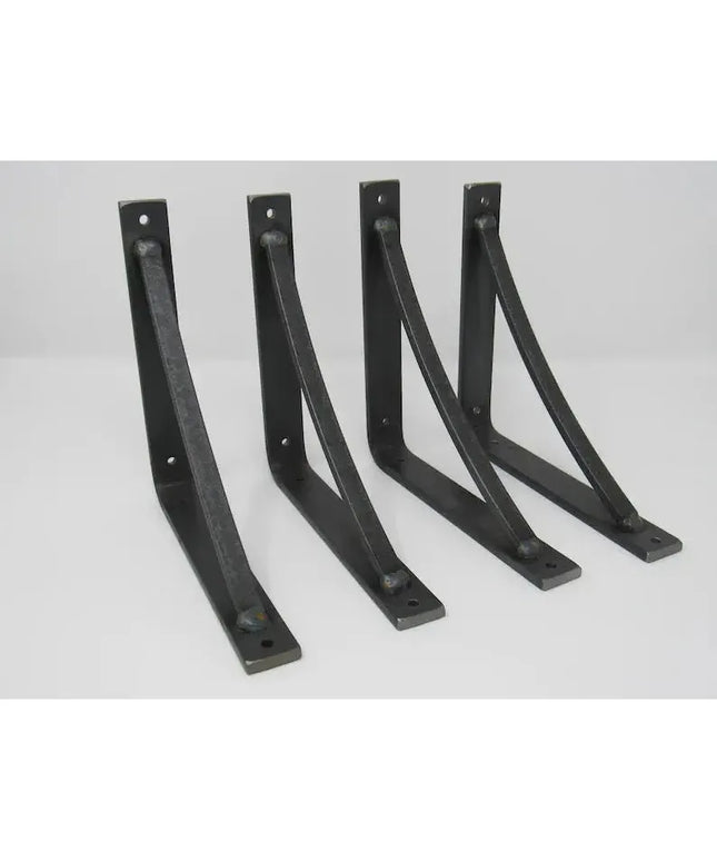 The Oak Hill Petite Shelf Support  5" Depth x 5" Wall Mount Length Finish Black Powder Coat | Industrial Farm Co