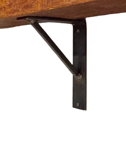 The Oneida Shelf Bracket Shelf Support 5" Depth x 5" Wall Mount Length Finish Raw - Uncoated Metal | Industrial Farm Co