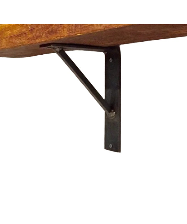 The Oneida Shelf Bracket Shelf Support 5" Depth x 5" Wall Mount Length Finish Raw - Uncoated Metal | Industrial Farm Co