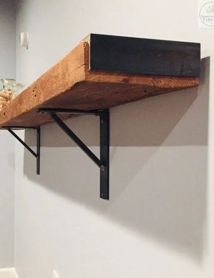 The Oneida Shelf Bracket Shelf Support 5" Depth x 5" Wall Mount Length Finish Copper Powder Coat | Industrial Farm Co