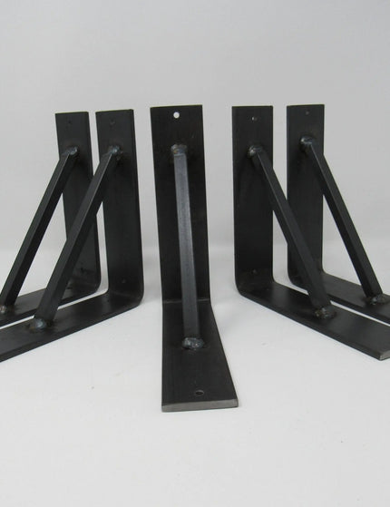 The Oneida Shelf Bracket Shelf Support 5" Depth x 5" Wall Mount Length Finish Gold Powder Coat | Industrial Farm Co