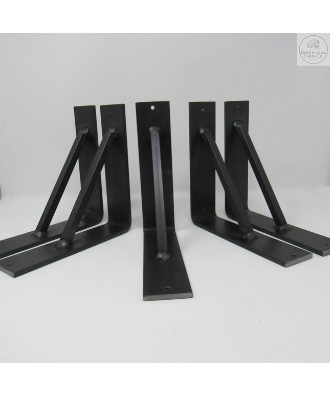 The Oneida Shelf Bracket Shelf Support 5" Depth x 5" Wall Mount Length Finish Gold Powder Coat | Industrial Farm Co