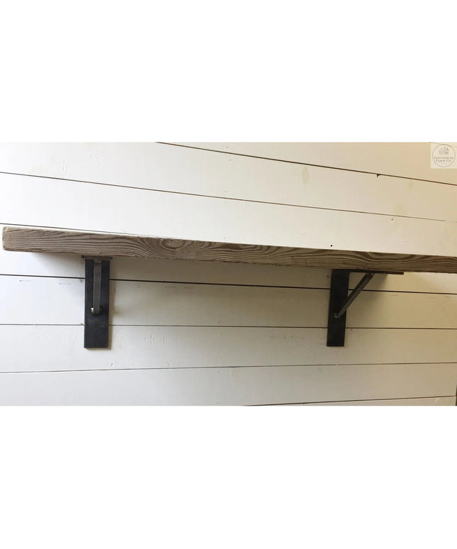 The Oneida Shelf Bracket Shelf Support 6" Depth x 6" Wall Mount Length Finish Raw - Uncoated Metal | Industrial Farm Co