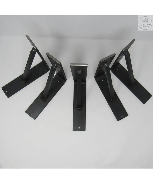 The Oneida Shelf Bracket Shelf Support 6" Depth x 6" Wall Mount Length Finish Black Powder Coat | Industrial Farm Co