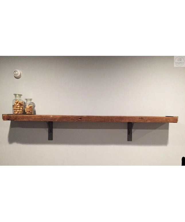 The Oneida Shelf Bracket Shelf Support 6" Depth x 6" Wall Mount Length Finish Gold Powder Coat | Industrial Farm Co