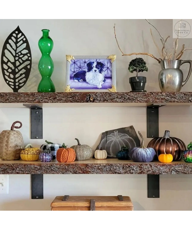 The Owasco L Shelf Support Shelf Support 4" Depth x 4" Wall Mount Length Finish Silver Powder Coat | Industrial Farm Co