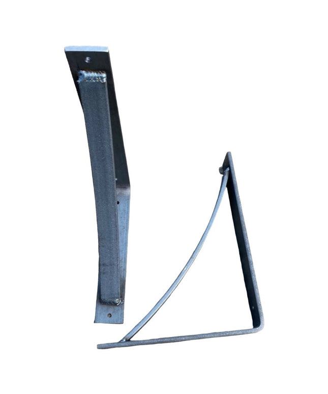 The Rey Bracket Support Shelf Support 5" Depth x 5" Wall Mount Length Finish Black Powder Coat | Industrial Farm Co