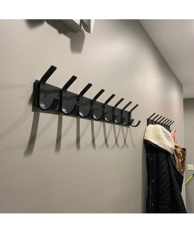 Riseform Wall Mounted Metal Coat Rack Coat Rack 10" Wall Mount Length Finish Gold Powder Coat | Industrial Farm Co