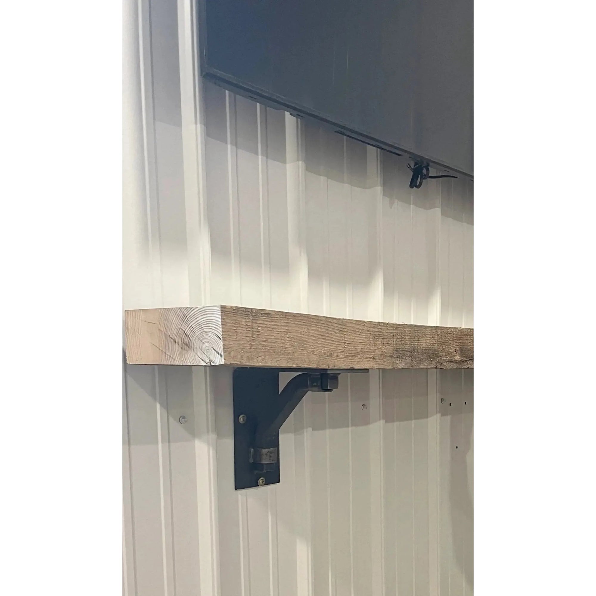 The Rosamond Shelf Supports Shelf Support 5" Depth x 5" Wall Mount Length Finish Silver Powder Coat | Industrial Farm Co