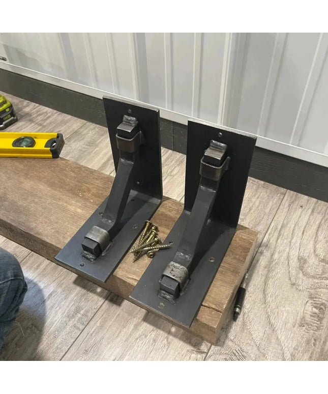 The Rosamond Shelf Supports Shelf Support 6" Depth x 6" Wall Mount Length Finish Raw - Uncoated Metal | Industrial Farm Co