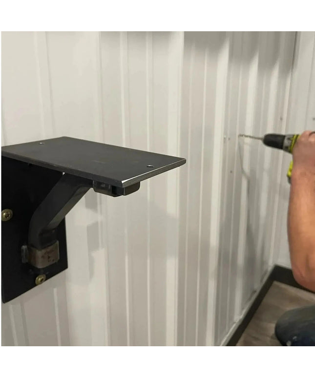 The Rosamond Shelf Supports Shelf Support 6" Depth x 6" Wall Mount Length Finish Black Powder Coat | Industrial Farm Co