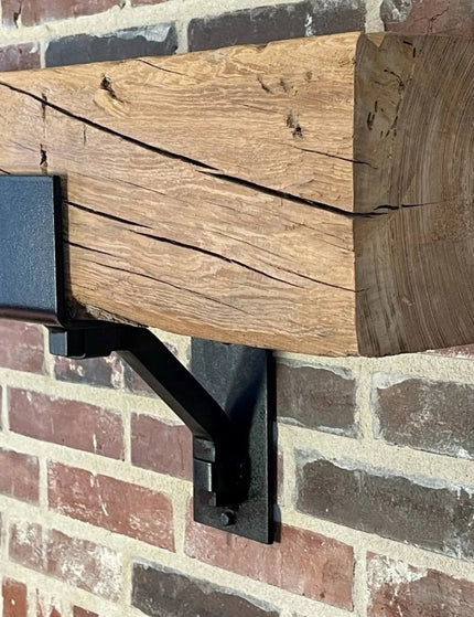 The Rustic Buffalo Support Bracket Brackets/Corbels 6.5" Depth x 6" Wall Mount Length.5 Finish Black Powder Coat | Industrial Farm Co