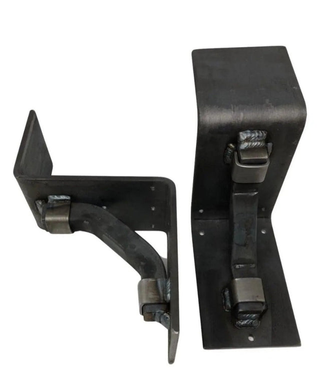 The Rustic Buffalo Support Bracket Brackets/Corbels 7" Depth x 7" Wall Mount Length Finish Raw - Uncoated Metal | Industrial Farm Co