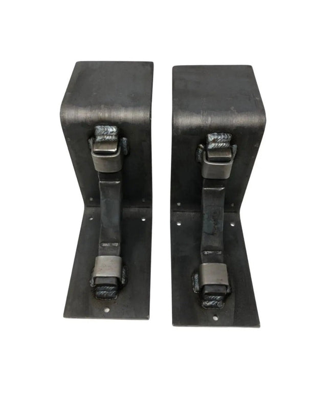 The Rustic Buffalo Support Bracket Brackets/Corbels 7" Depth x 7" Wall Mount Length Finish Black Powder Coat | Industrial Farm Co