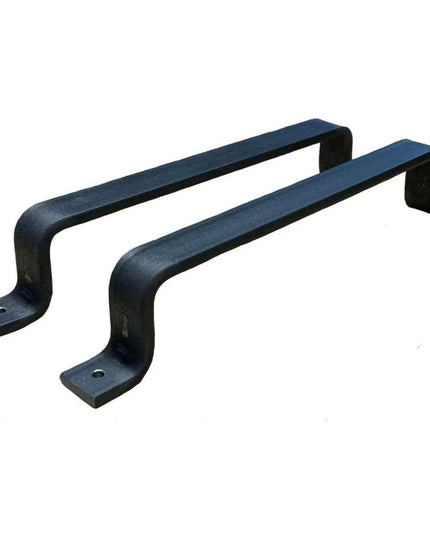 The Sagamore Hill Pull Door Handle/ Pull Silver Powder Coat   | Industrial Farm Co