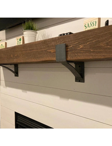 The Seneca Shelf Support Brackets/Corbels 5.5" Depth x 6" Wall Mount Length Finish Copper Powder Coat | Industrial Farm Co