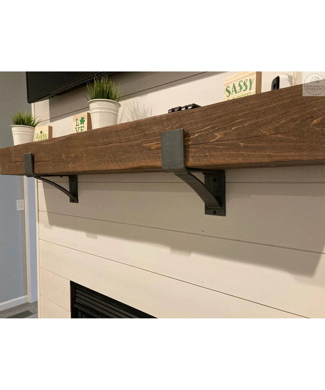 The Seneca Shelf Support Brackets/Corbels 5.5" Depth x 6" Wall Mount Length Finish Copper Powder Coat | Industrial Farm Co