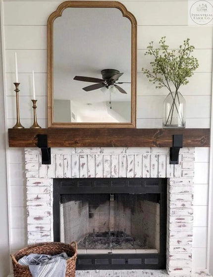 The Seneca Shelf Support Brackets/Corbels 5.5" Depth x 6" Wall Mount Length Finish Silver Powder Coat | Industrial Farm Co