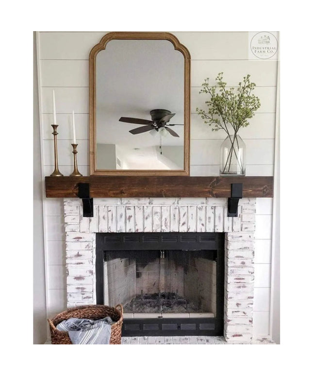 The Seneca Shelf Support Brackets/Corbels 5.5" Depth x 6" Wall Mount Length Finish Silver Powder Coat | Industrial Farm Co