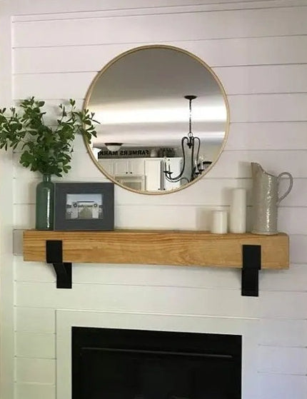 The Seneca Shelf Support Brackets/Corbels 6" Depth x 6" Wall Mount Length Finish Copper Powder Coat | Industrial Farm Co