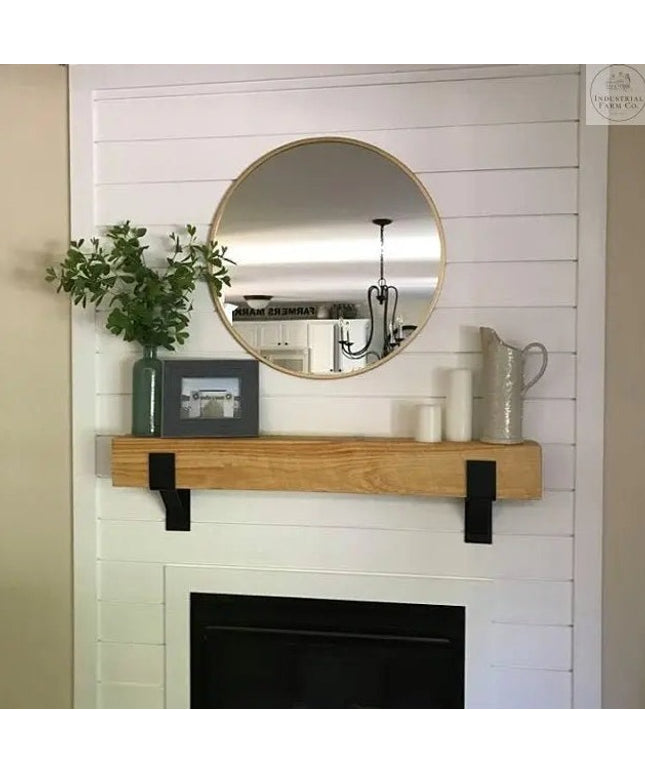 The Seneca Shelf Support Brackets/Corbels 6" Depth x 6" Wall Mount Length Finish Copper Powder Coat | Industrial Farm Co