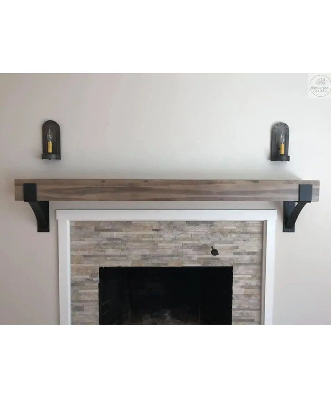 The Seneca Shelf Support Brackets/Corbels 6" Depth x 8" Wall Mount Length Finish Raw - Uncoated Steel | Industrial Farm Co