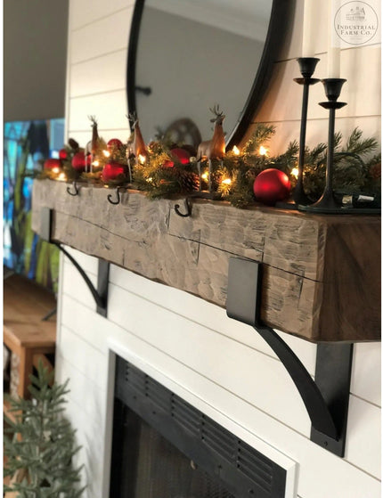 The Seneca Shelf Support Brackets/Corbels 6" Depth x 8" Wall Mount Length Finish Copper Powder Coat | Industrial Farm Co