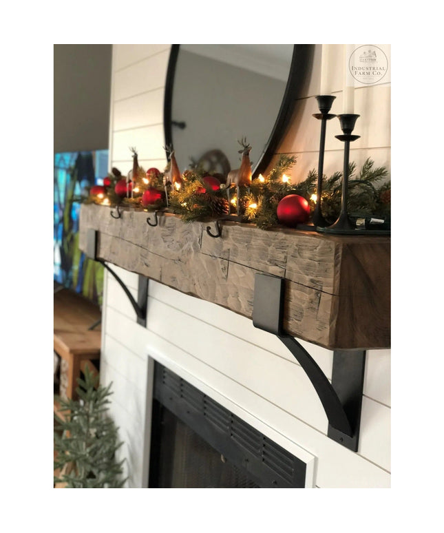The Seneca Shelf Support Brackets/Corbels 6" Depth x 8" Wall Mount Length Finish Copper Powder Coat | Industrial Farm Co