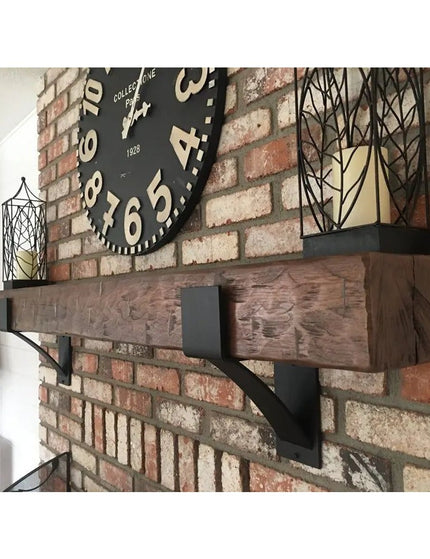 The Seneca Shelf Support Brackets/Corbels 6" Depth x 8" Wall Mount Length Finish Silver Powder Coat | Industrial Farm Co