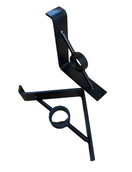 The Simon Decorative Support Bracket Brackets/Corbels 6" Depth x 6" Wall Mount Length Finish Black Powder Coat | Industrial Farm Co