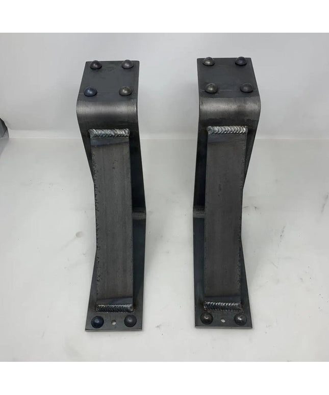 The Spafford Mantel Support Brackets/Corbels 6" Depth x 6" Wall Mount Length Finish Gold Powder Coat | Industrial Farm Co
