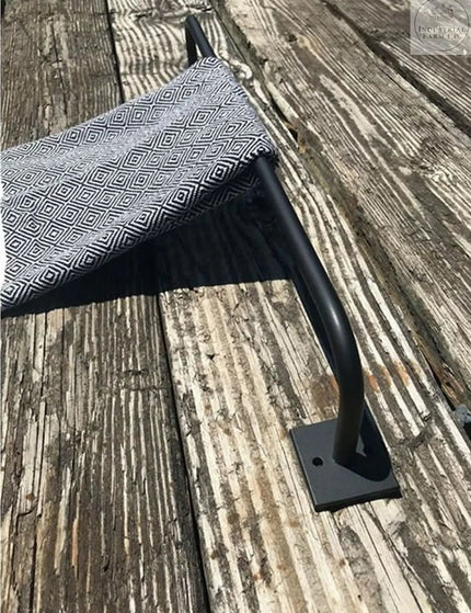 The Split Rock Towel Rack Towel Bar 12" Wall Mount Length Finish Clear Coat | Industrial Farm Co