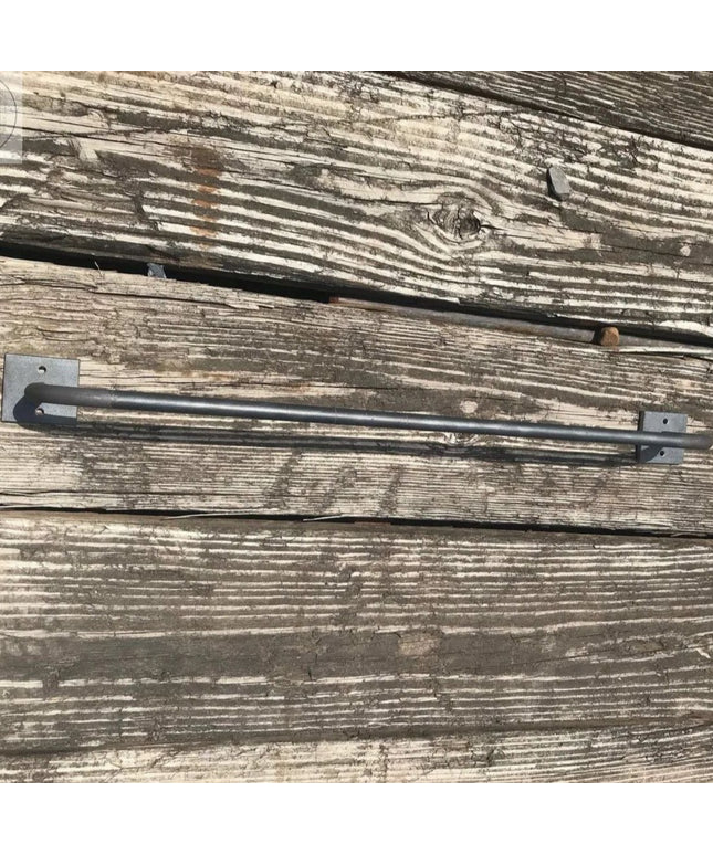 The Split Rock Towel Rack Towel Bar 12" Wall Mount Length Finish Gold Powder Coat | Industrial Farm Co