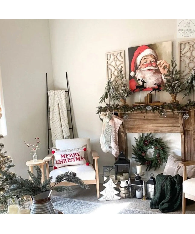 The Tapered Michael Farmhouse Ladder Decorative Ladder 5 ft Tall Finish Raw - Uncoated Metal | Industrial Farm Co