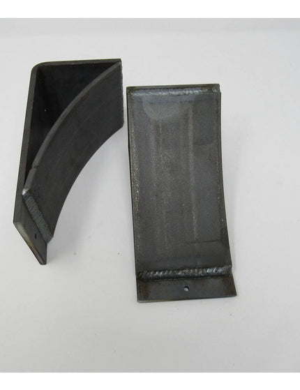 The Tipp Hill Mantel Support Brackets/Corbels 3" Depth x 10" Wall Mount Length Finish Black Powder Coat | Industrial Farm Co
