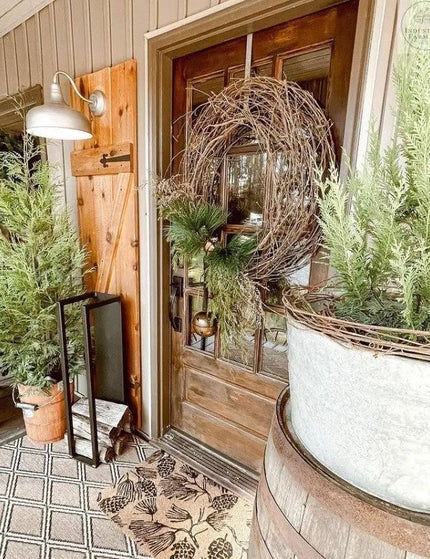 Rustic Wood Holder: Elevate Your Fireplace Décor | Industrial Farm Co