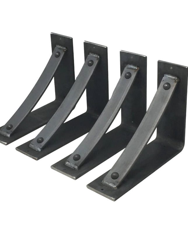 The Troy Shelf Support Shelf Support 5" Depth x 5" Wall Mount Length Finish Gold Powder Coat | Industrial Farm Co
