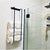 The Tyler Bathroom Towel Rack Towel Holder 12" Wall Mount Length Finish Black Powder Coat | Industrial Farm Co