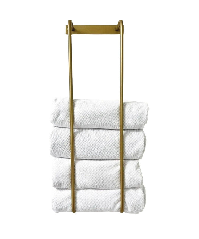 The Tyler Bathroom Towel Rack Towel Holder 12" Wall Mount Length Finish Silver Powder Coat | Industrial Farm Co