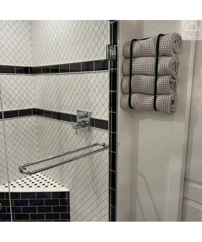 The Tyler Bathroom Towel Rack Towel Holder 18" Wall Mount Length Finish Copper Powder Coat | Industrial Farm Co