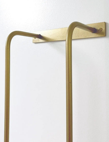 The Tyler Bathroom Towel Rack Towel Holder 24" Wall Mount Length Finish Black Powder Coat | Industrial Farm Co