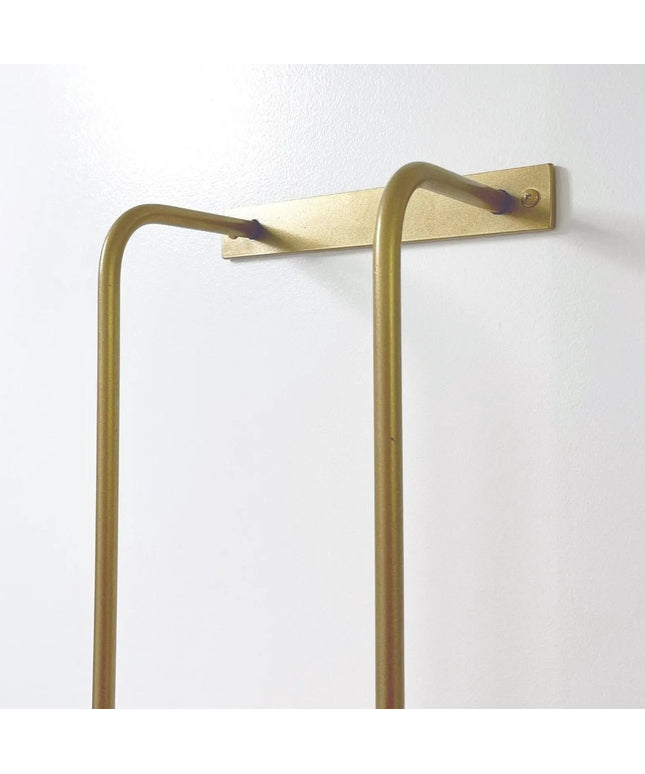 The Tyler Bathroom Towel Rack Towel Holder 24" Wall Mount Length Finish Black Powder Coat | Industrial Farm Co
