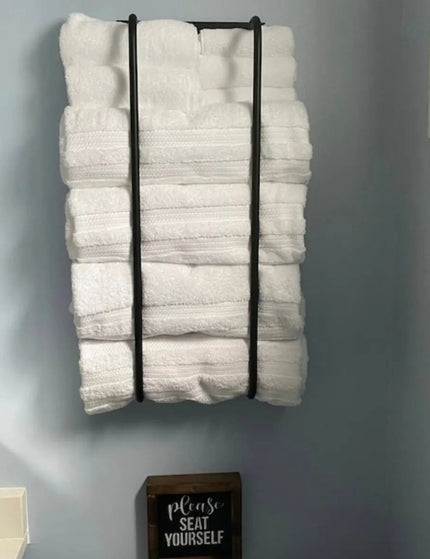 The Tyler Bathroom Towel Rack Towel Holder 24" Wall Mount Length Finish Gold Powder Coat | Industrial Farm Co