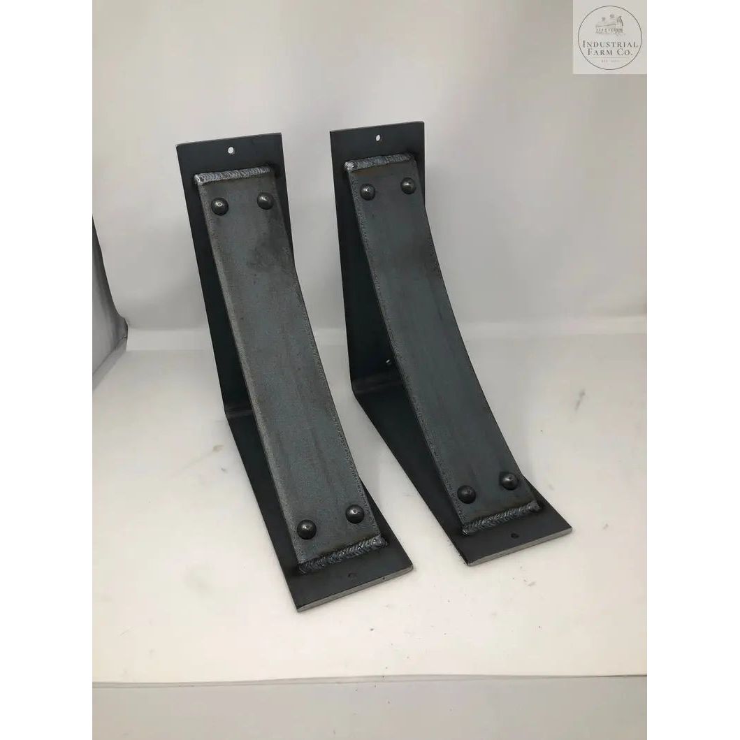 The Utica Support - Sold Individually Brackets/Corbels 6" Depth x 6" Wall Mount Length Finish Raw - Uncoated Metal | Industrial Farm Co