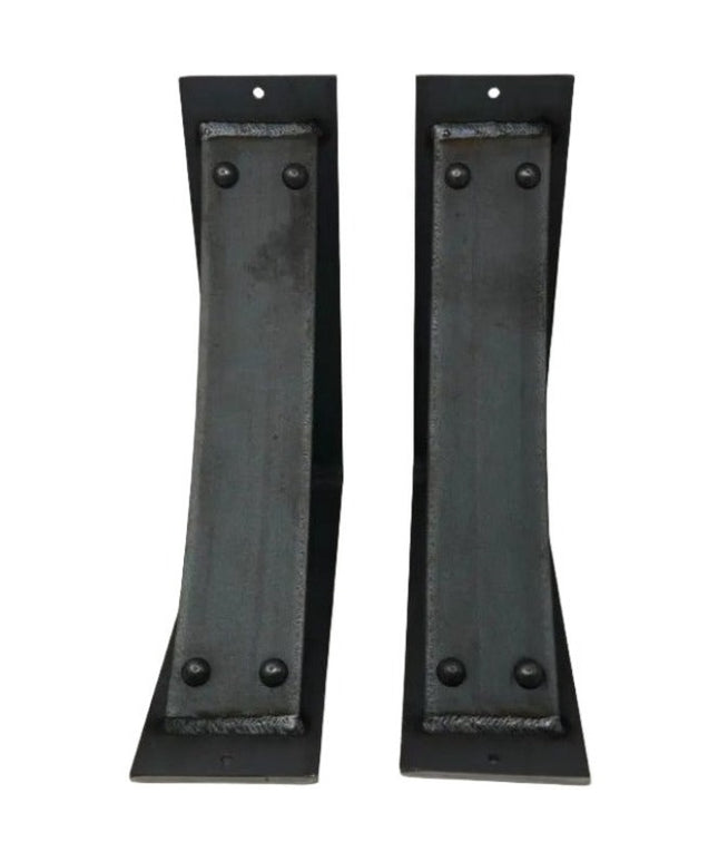 The Utica Support - Sold Individually Brackets/Corbels 6" Depth x 6" Wall Mount Length Finish Black Powder Coat | Industrial Farm Co