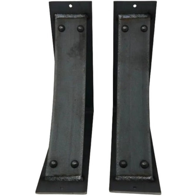 The Utica Support - Sold Individually Brackets/Corbels 6" Depth x 6" Wall Mount Length Finish Black Powder Coat | Industrial Farm Co