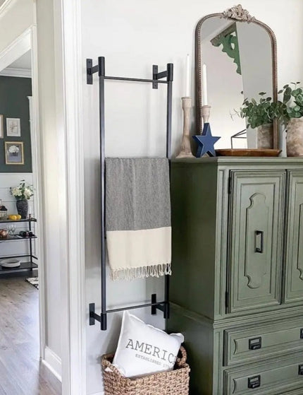 The Wall Mounted Ossit Ladder  2 Feet - 16" Wide Finish Copper Powder Coat | Industrial Farm Co