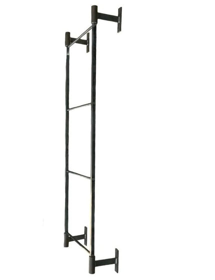 The Wall Mounted Ossit Ladder  3 Feet - 18" Wide Finish Gold Powder Coat | Industrial Farm Co